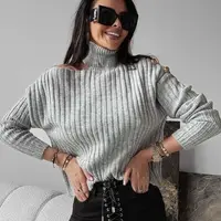 Grey turtleneck ASHLEY 2023 OLAVOGA