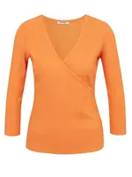 Tričká s dlhým rukávom pre ženy ORSAY - oranžová