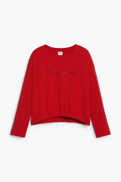 Detská bavlnená košeľa s dlhým rukávom Desigual