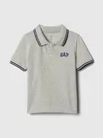 Šedé chlapčenské polo tričko pique GAP