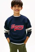 Dětská mikina Tommy Hilfiger tmavomodrá barva, s aplikací, KB0KB09985