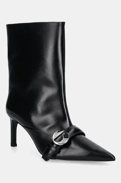 coperni Kožené členkové topánky Coperni Ankle Heeled Belt Boots