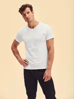 Biała koszulka męska Iconic V-Neck Fruit of the Loom