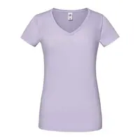 Lavender Women's T-shirt Iconic Vneck Fruit of the Loom