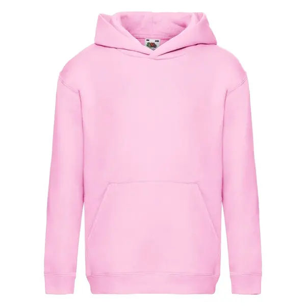 Pink Hooded Sweat Fruit of the Loom