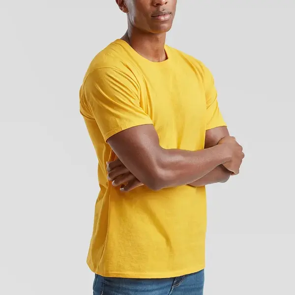 Żółta koszulka męska Valueweight Fruit of the Loom