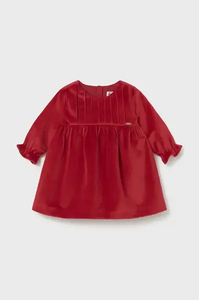 Detské zamatové šaty Mayoral Newborn