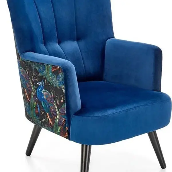 HALMAR Křeslo PAGONI modré