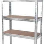 ROJAPLAST Regál 70x30x150 pozink, stříbrný