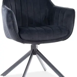 SIGNAL Jídelní židle AZALIA VELVET černá