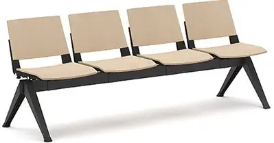 Lavice, multisedák K187D, 4 místná dřevěná