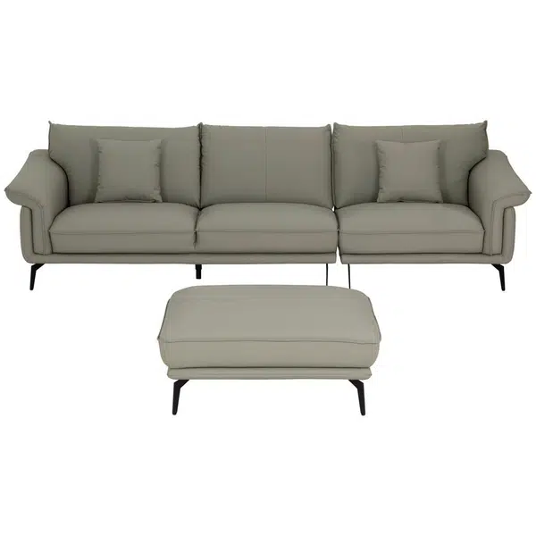 MID.YOU TŘÍMÍSTNÁ POHOVKA, textil, šedohnědá