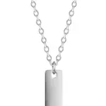 Troli Ocelový náhrdelník s podlouhlým přívěskem