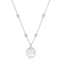 S'Agapõ Slušivý ocelový náhrdelník Strom života Witch SWH10