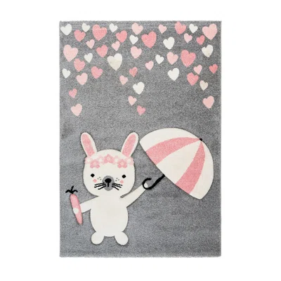 XXXL DĚTSKÝ KOBEREC, 80/150 cm, šedá, růžová