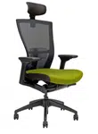 OFFICE MORE Kancelářská židle MERENS BLACK s podhlavníkem
