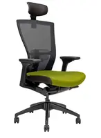 HON Kancelářská židle MERENS BLACK s opěrkou hlavy