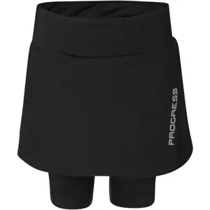 PROGRESS VUELTA SKIRT Dámská cyklistická sukně, černá, velikost