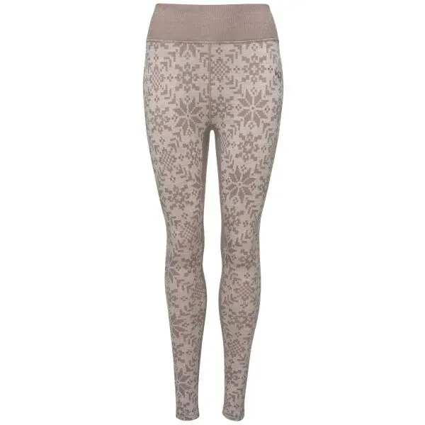 KARI TRAA EDITH PANTS Dámské merino legíny, šedá, velikost