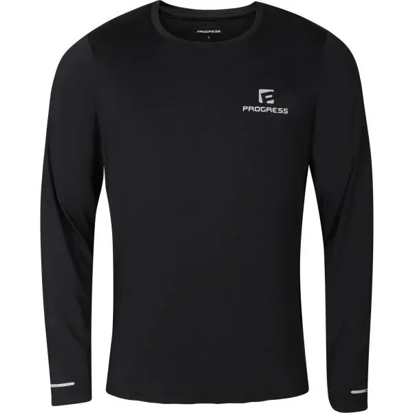 PROGRESS PREDICT Pánské sportovní triko, černá, velikost XXL
