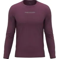 Hannah BINE L/S Pánské tričko s dlouhým rukávem, vínová, velikost