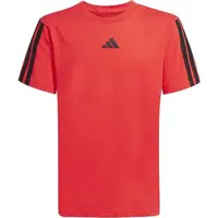 adidas JERSEY ESSENTIALS LOGO KIDS Dětské volnočasové triko, červená, velikost
