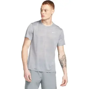 Nike DRI-FIT MILER Pánské tričko, šedá, velikost XXL