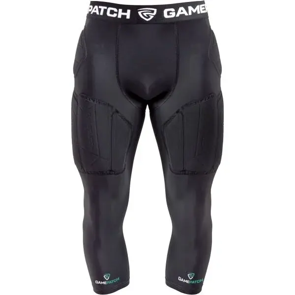 GAMEPATCH PADDED 3/4 TIGHTS PRO+ Kompresní unisex legíny, černá, velikost