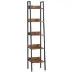 Boxxx REGÁL, hnědá, černá, uhlíková ocel, 33.8/170/30 cm
