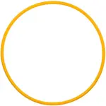 Fitforce HULA HOOP 70 Gymnastická obruč, žlutá, velikost