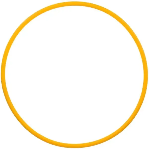 Fitforce HULA HOOP 70 Gymnastická obruč, žlutá, velikost