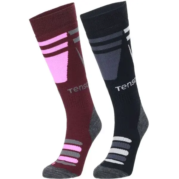 TENSON CORE SKI SOCK 2PK Unisex lyžařské ponožky, černá, velikost 40-42