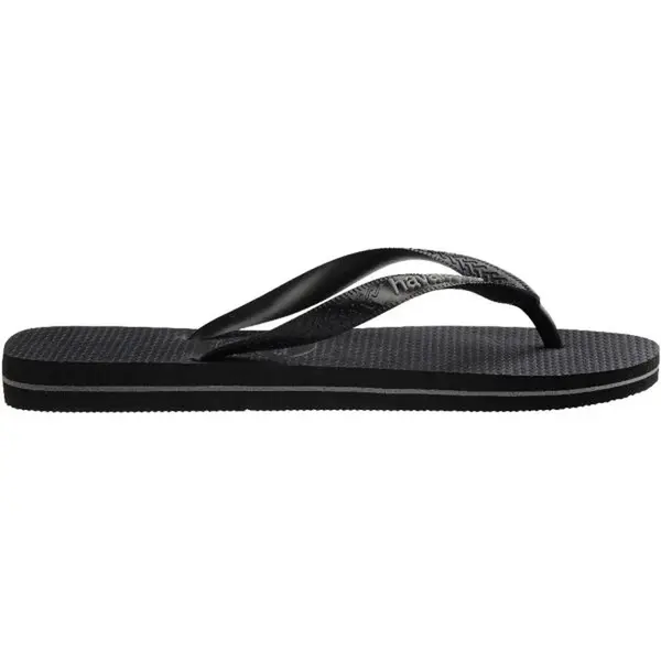 HAVAIANAS RUBBER LOGO FILETE Pánské žabky, černá, velikost 45/46