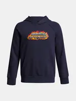 Chlapecká mikina Under Armour UA Rival Flc Flamin Wdmrk HD-BLU - Kluci