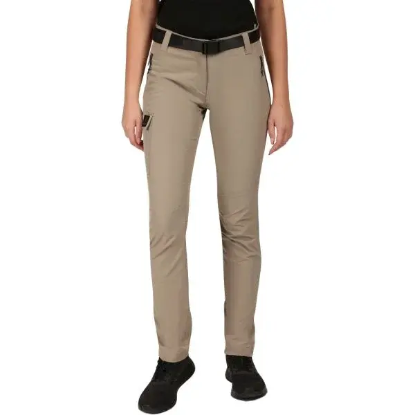 KILPI BELVELA Dámské outdoorové kalhoty, béžová, velikost 40S
