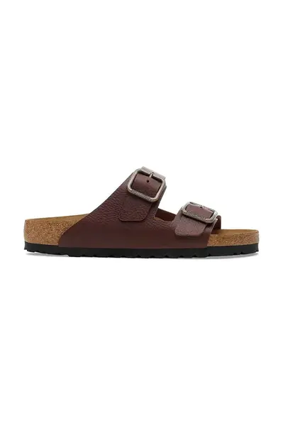 Kožené pantofle Birkenstock Arizona Vintage Wood Wire Buckle