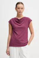 Halenka United Colors of Benetton dámská, fialová barva, hladká, 31NLD10AS