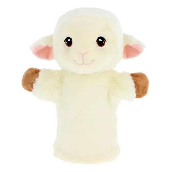 Keel Toys SE3077-5 Keeleco Ovce - eko plyšová maňuška na ruku 27 cm
