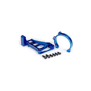 Traxxas držák motoru hliníkový modrý