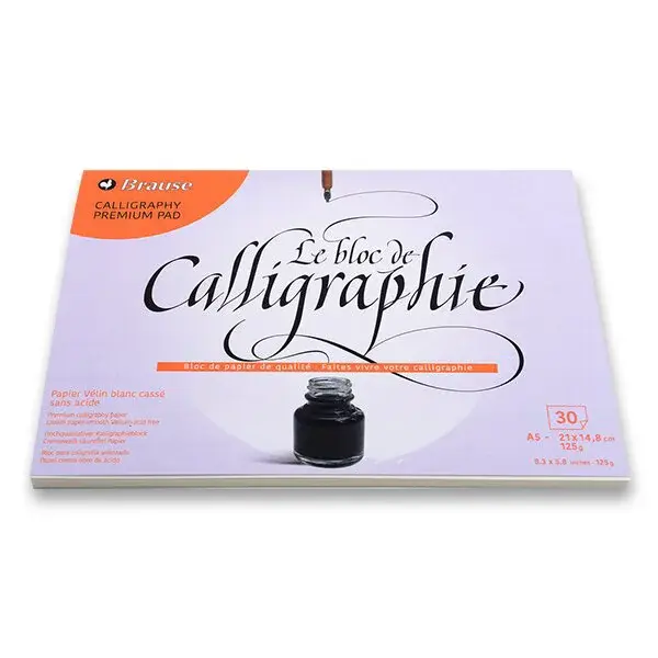 Blok Clairefontaine Calligraphy Pad - A5, 30 listů, 125 g