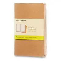 Sešity Moleskine Cahier, S, čisté, 3 ks - karton