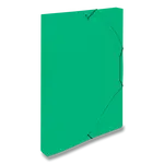 Box na dokumenty Transparent, A4, hřbet 30 mm - zelené