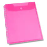 Spisovka závěsná FolderMate Clear, A4, horní chlopeň - červená