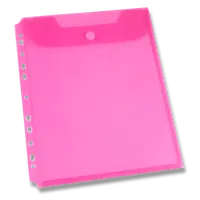 Spisovka závěsná FolderMate Clear, A4, horní chlopeň - červená