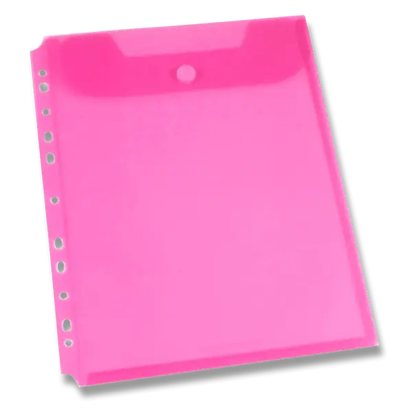 Spisovka závěsná FolderMate Clear, A4, horní chlopeň - červená