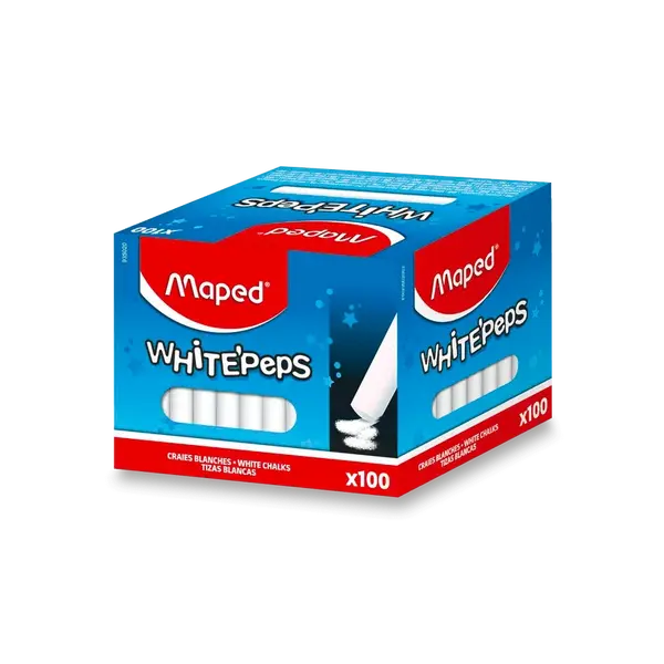 Křídy Maped - bílé, 100 kusů