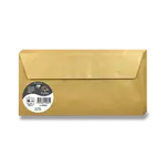 Obálka Clairefontaine, DL, samolepicí, 20 ks - zlatá