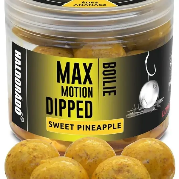 Haldorádó dipované boilies dipped max motion 80 g 20 mm - sladký ananas