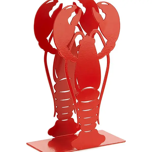 Držák na ubrousky Balvi Lobster 16 cm červená barva