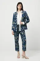 Kalhoty Medicine dámské, tmavomodrá barva, střih chinos, medium waist